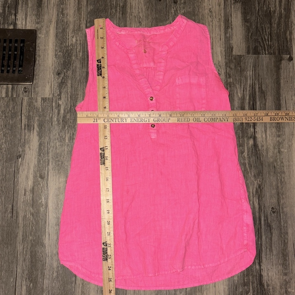 Lilly Pulitzer 100 Linen top XS - - Picture 4 of 6